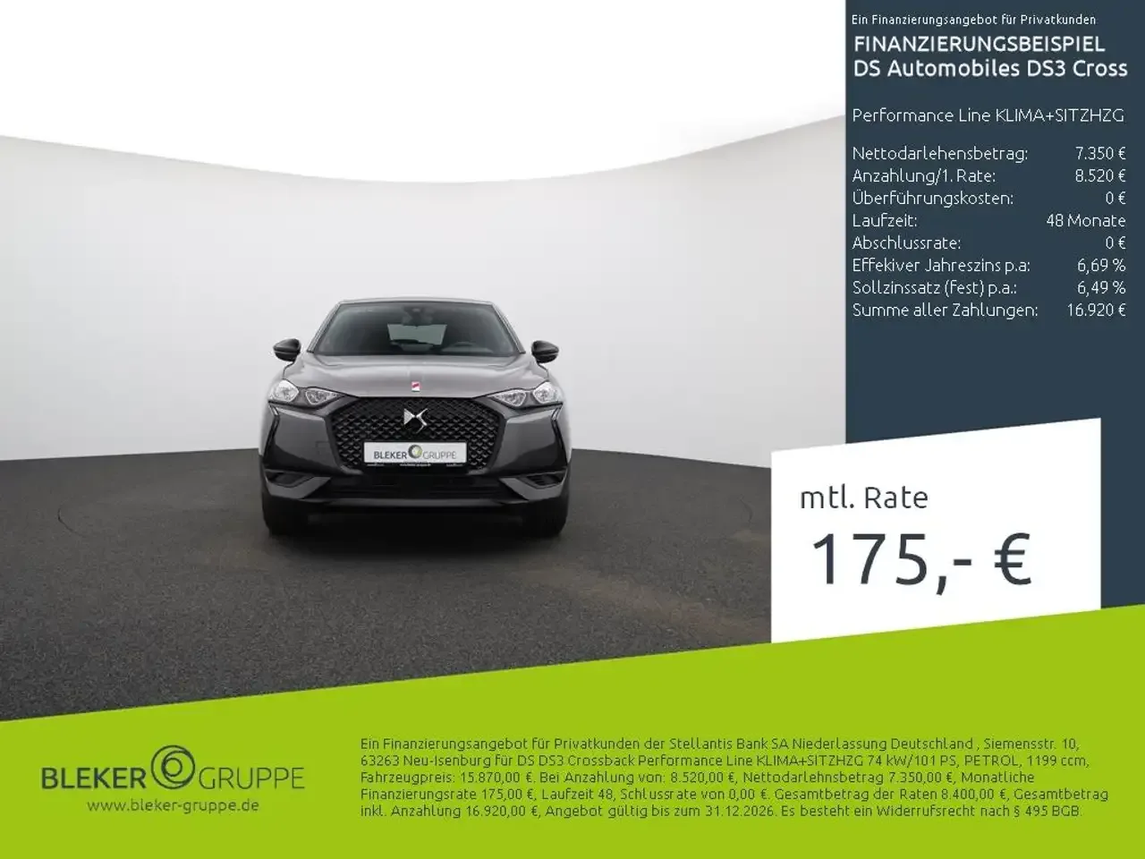 DS 3 Performance Line KLIMA+SITZHZG