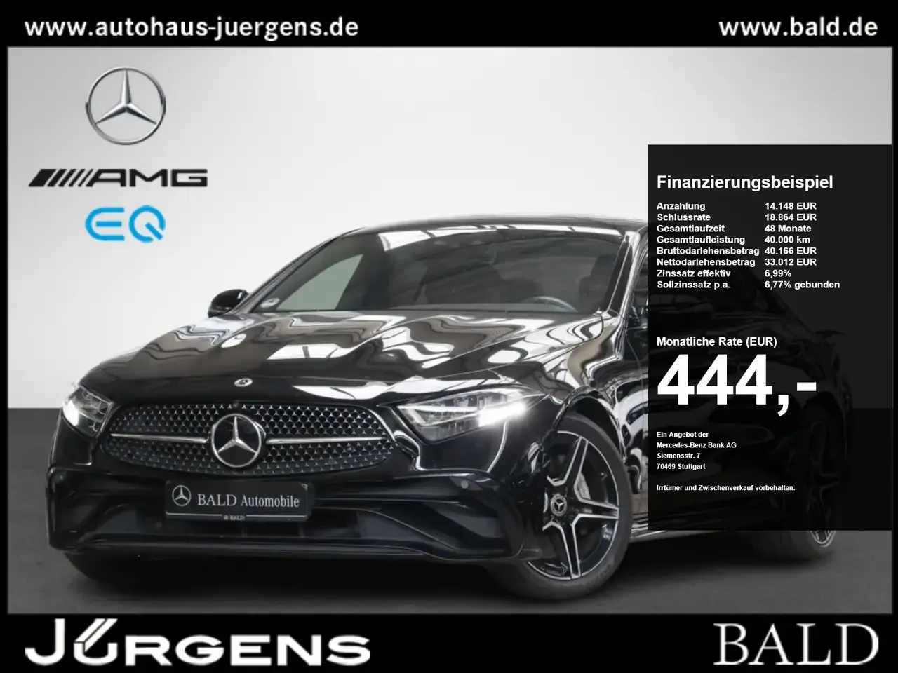 Mercedes-Benz CLS d 4MATIC AMG-Sport/AHK/360/Wide/Night/19